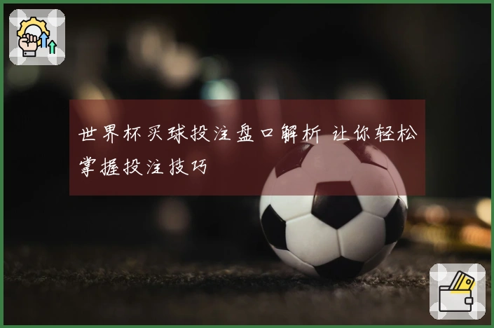 世界杯买球投注盘口解析 让你轻松掌握投注技巧