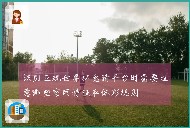 识别正规世界杯竞猜平台时需要注意哪些官网特征和体彩规则